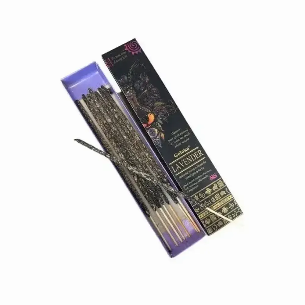 Senteurs - Encens Goloka Smudge Lavande Animal Spirit 8 Batonnets - ARABESK