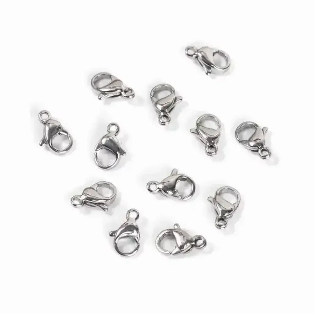 Jewelry - Silver Alloy Lobster Clasps 10mm x100 - ARABESK