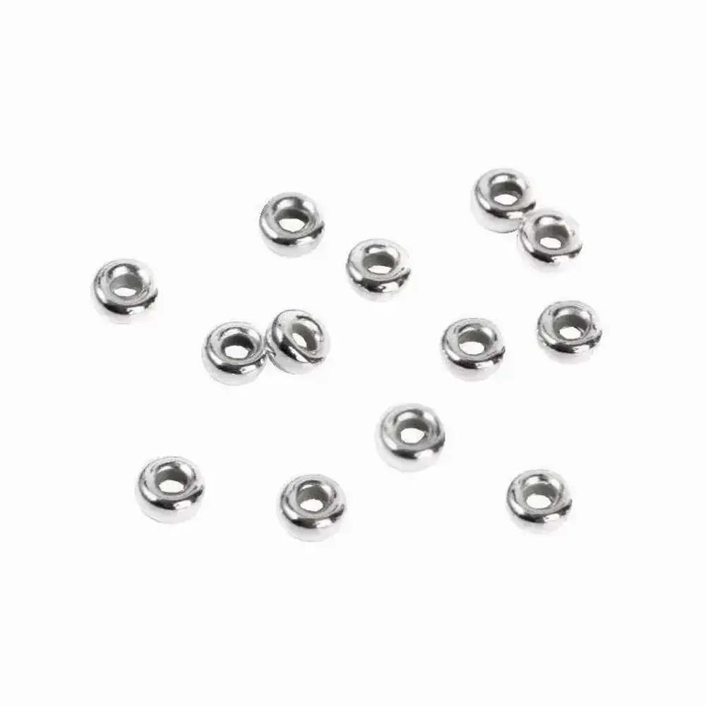 Bijoux - Perles Charms Argent 925 Donut 4mm x 20 - ARABESK