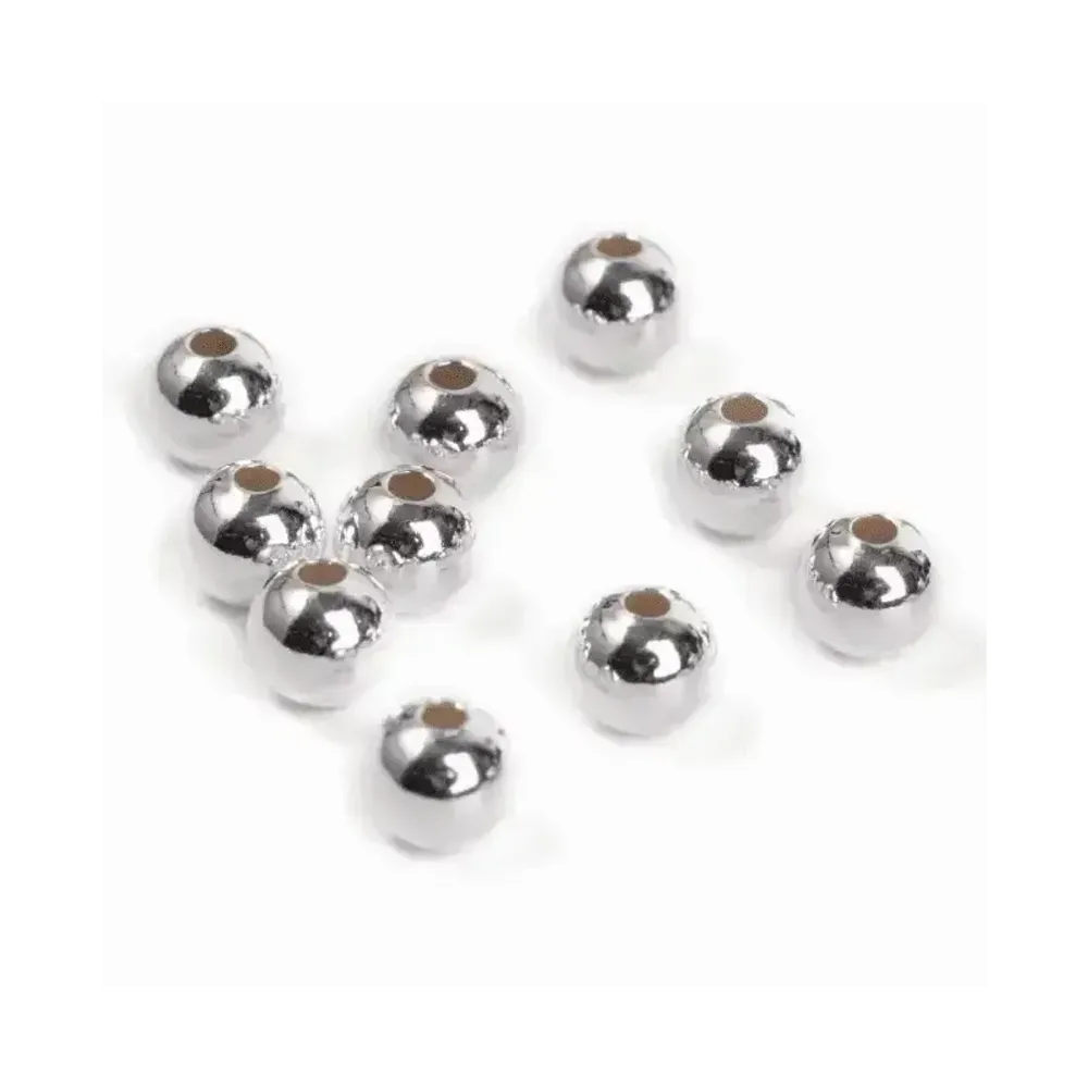 Jewelry - 925 Silver Charm Beads Balls 6mm x 10 - ARABESK