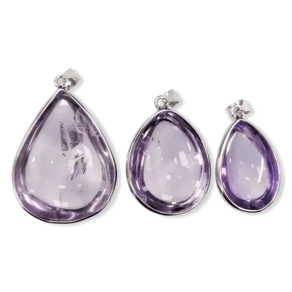 Bijoux - Pendentif Argent 925 Amethyste AAA  3 pièces 15.71g - ARABESK