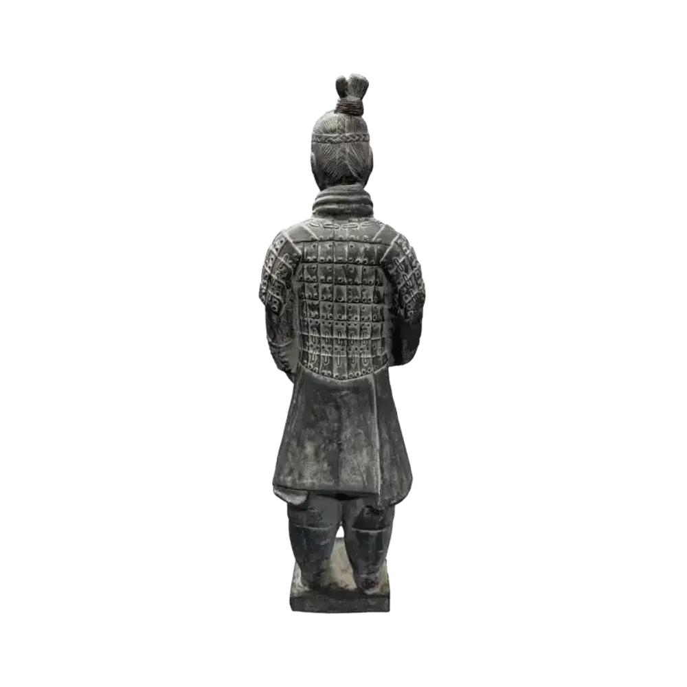 Sculptures, statuettes et miniatures - Statue Noire en Terracotta Guerrier 50cm - ARABESK