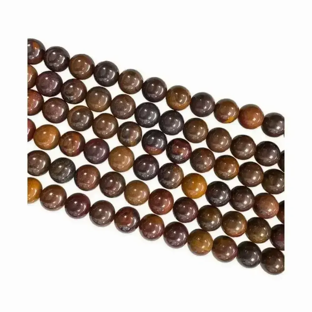 Bijoux - Oeil de Fer AA perles 8-9mm sur fil 40cm - ARABESK