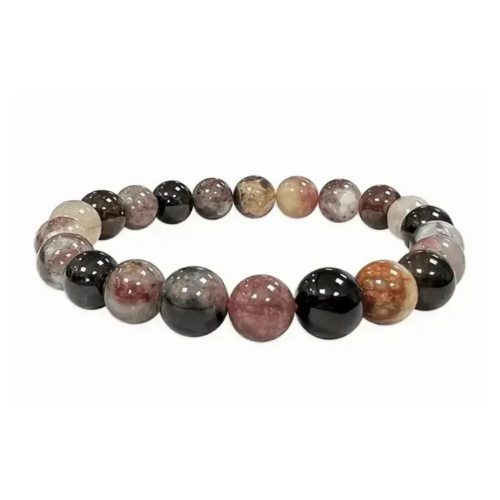 Bracelets - A grade multicolor turmaline 8mm pearls bracelet - ARABESK