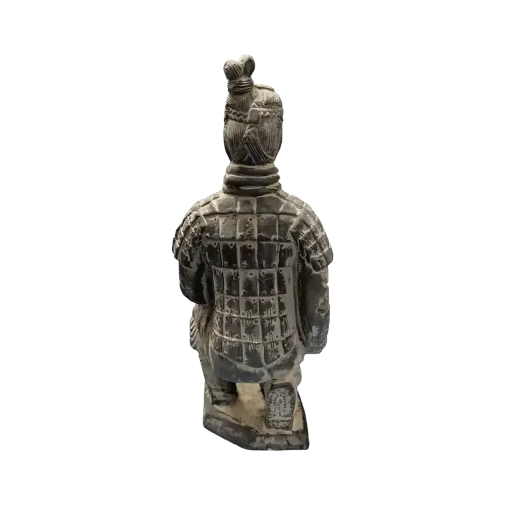 Sculptures, statuettes et miniatures - Statue Noire Archer Agenouillé en Terracotta 27.5 cm - ARABESK