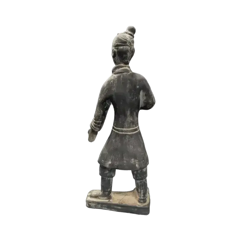 Sculptures, statuettes et miniatures - Statue Noire Guerrier d'Infanterie en Terracotta 35cm - ARABESK