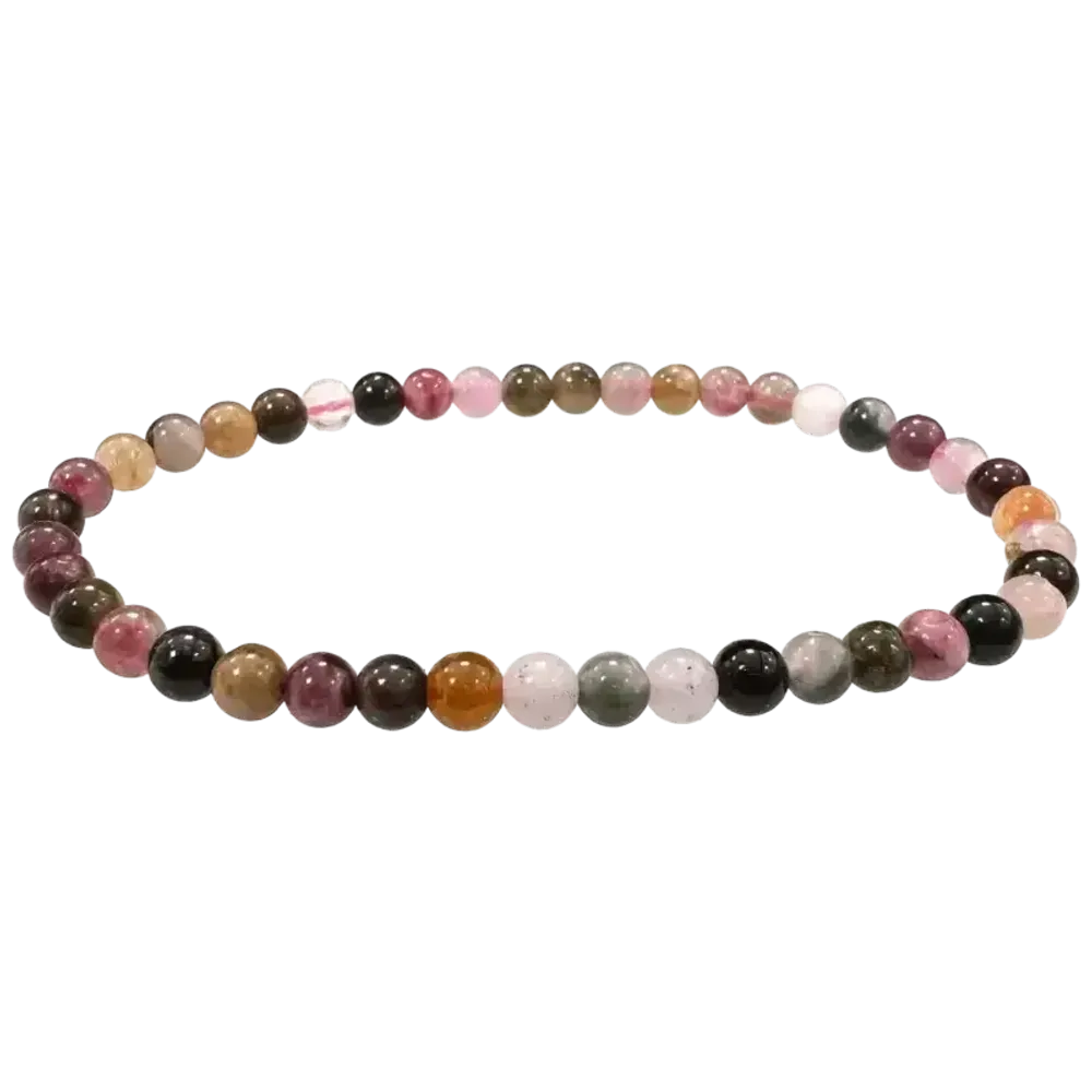 Bracelets - Bracelet Tourmaline Multicolore A perles 4mm - ARABESK