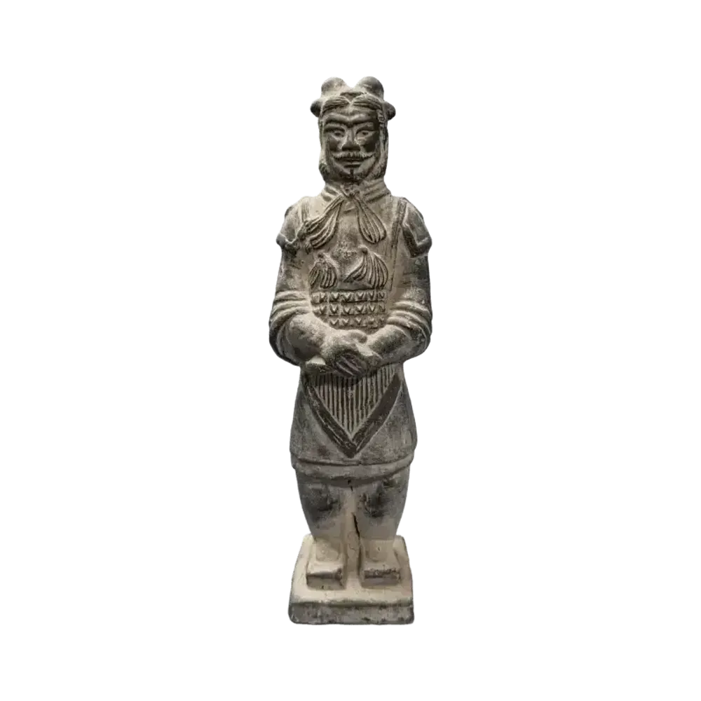 Sculptures, statuettes et miniatures - Statue Noire en Terracotta Général 24cm - ARABESK