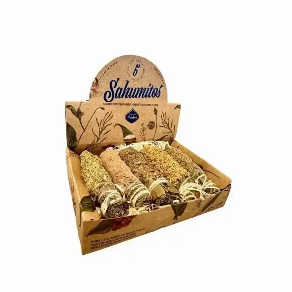 Senteurs - Sagrada Madre - Smudge Sahumitos x 5 Herbes Bois - ARABESK
