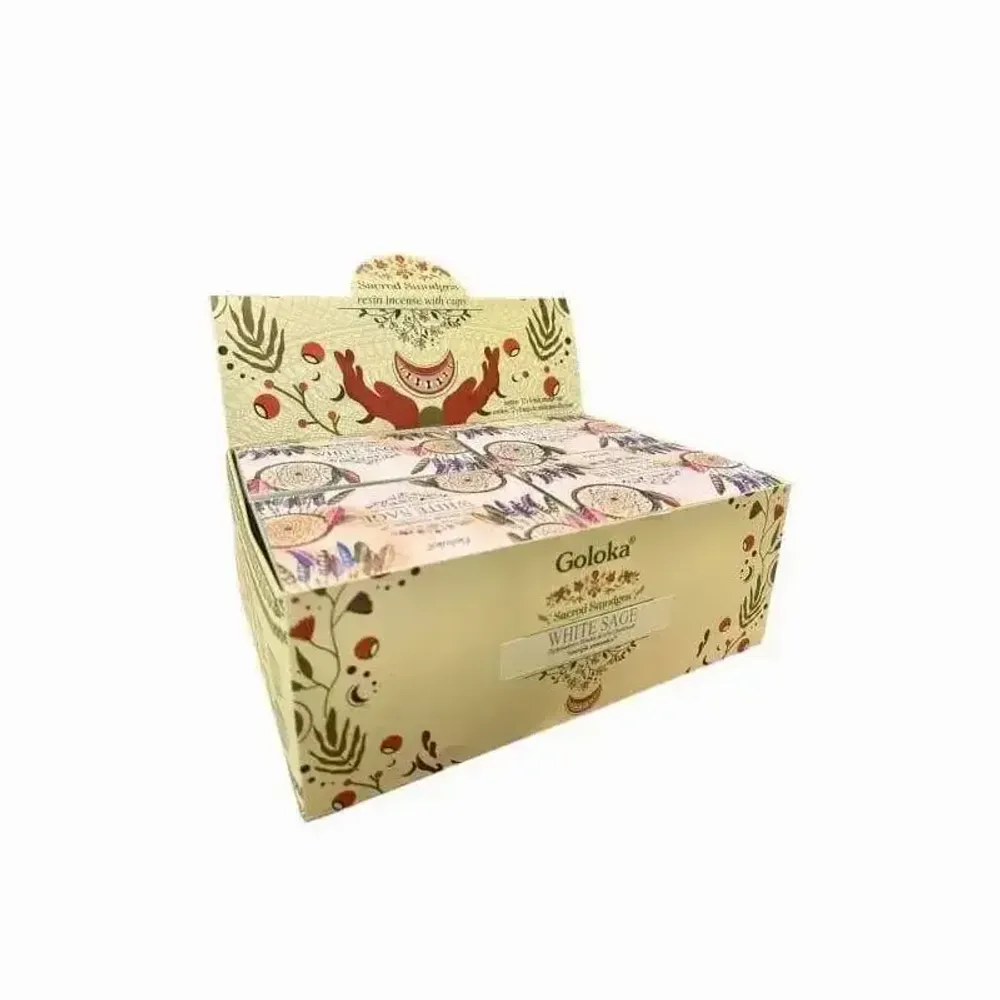 Senteurs - Goloka pastille charbon avec résine Sauge Blanche - ARABESK