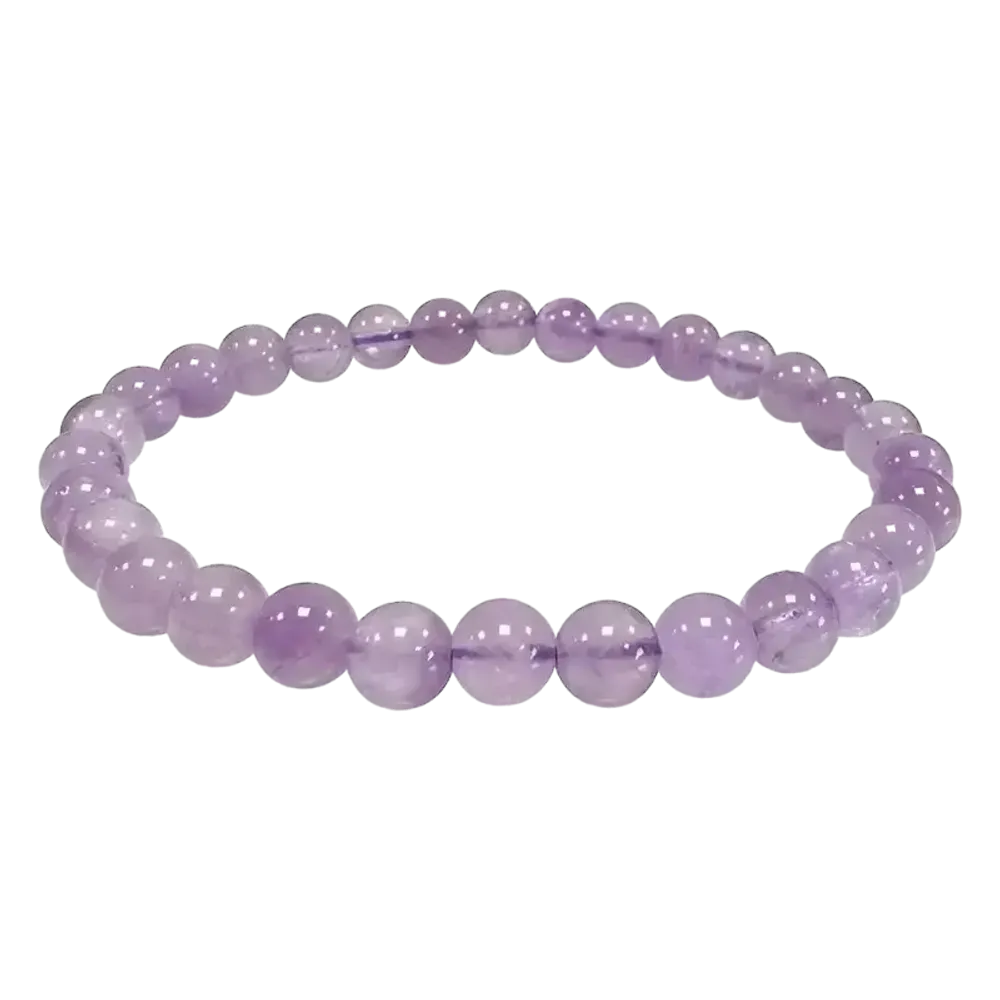 Bracelets - Bracelet Clear Amethyst A beads 6-6.5mm - ARABESK