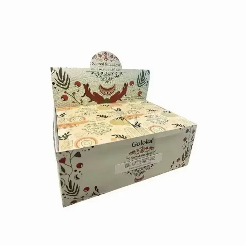 Scents - Goloka charcoal tablet with Palo Santo-White Sage resin - ARABESK