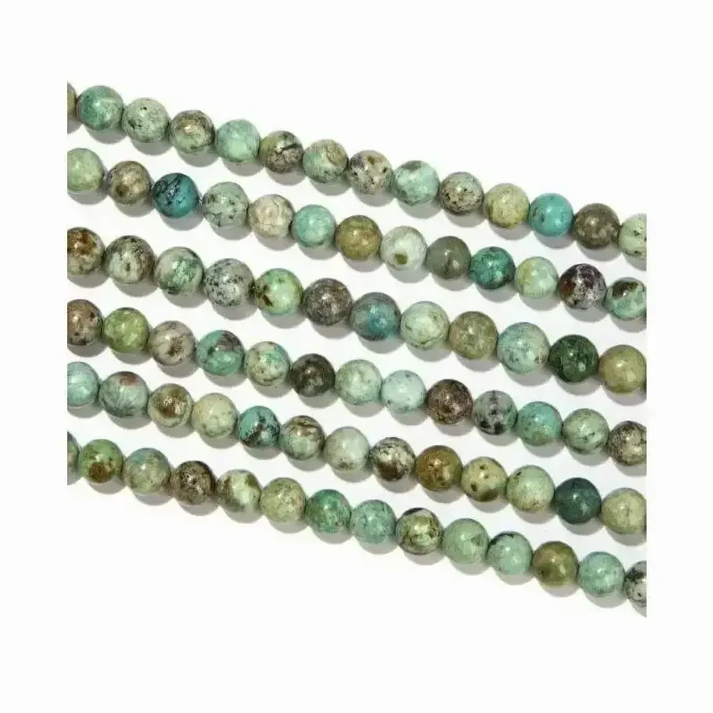 Bijoux - Chrysocolle A perles 10mm sur fil 40cm - ARABESK