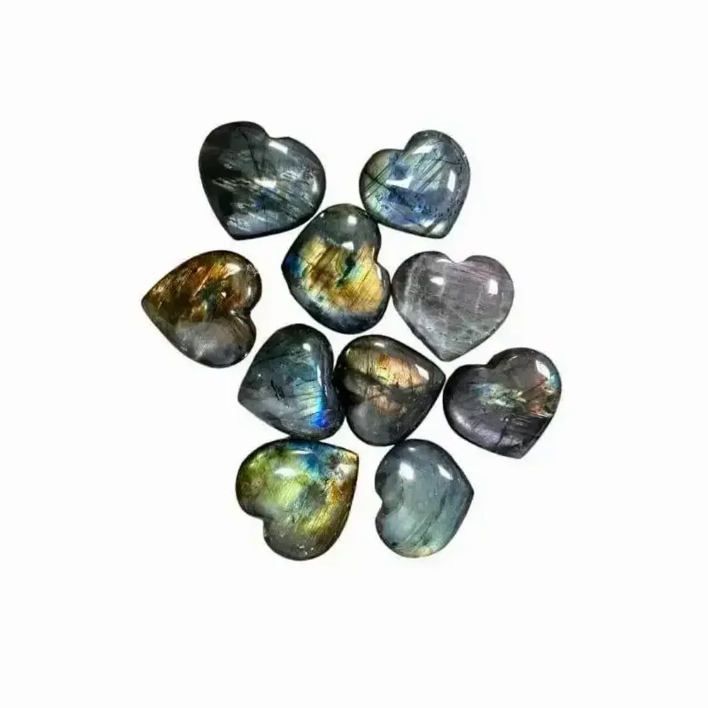 Jewelry - Labradorite Heart 10 Pieces 200gr - ARABESK