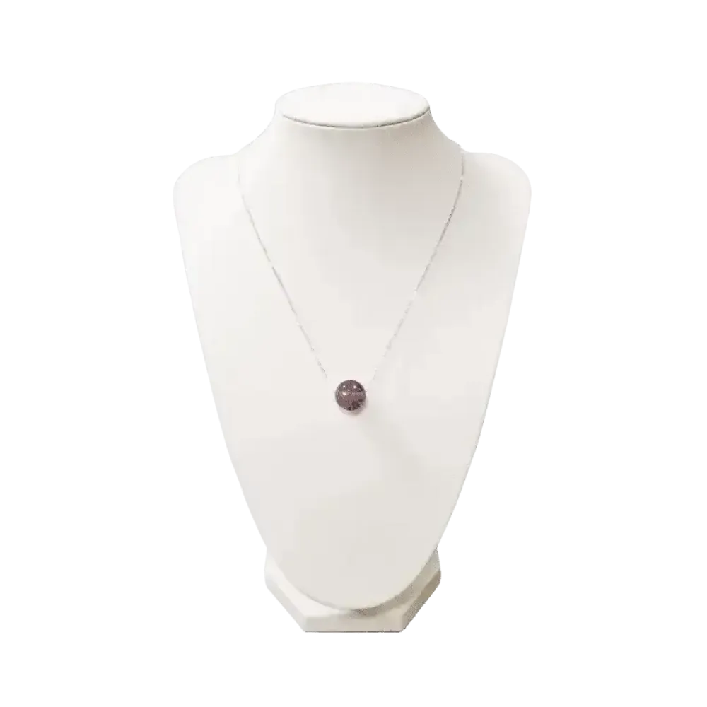 Bijoux - Collier Argent 925 Super Seven AA Boule 12mm - ARABESK