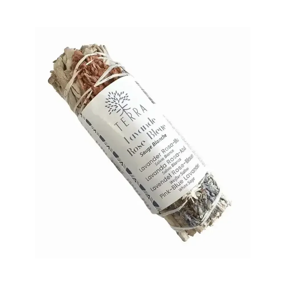 Senteurs - Sauge Blanche & Lavande Rose et Bleue Fagot 25-30gr 10cm - ARABESK