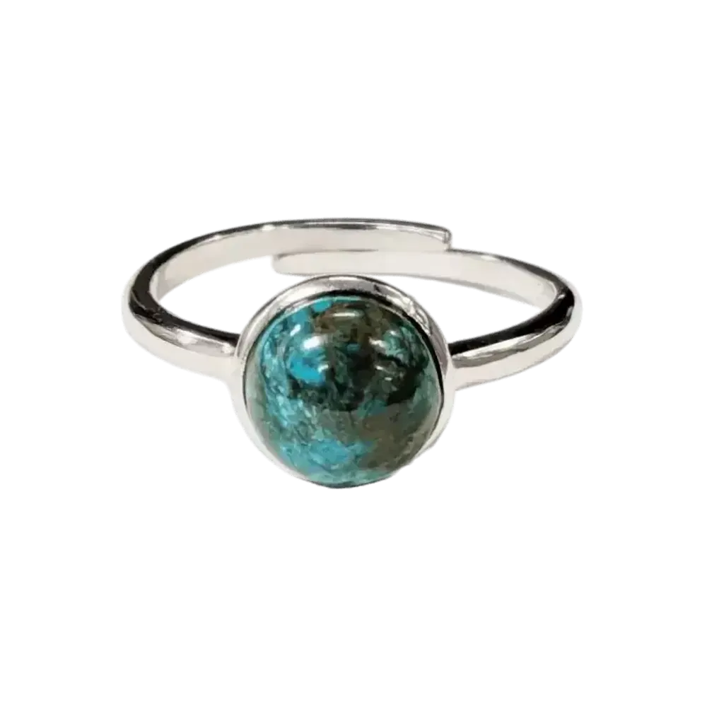 Jewelry - 925 Silver Ring Adjustable Round Rhodochrosite A+ 8mm - ARABESK