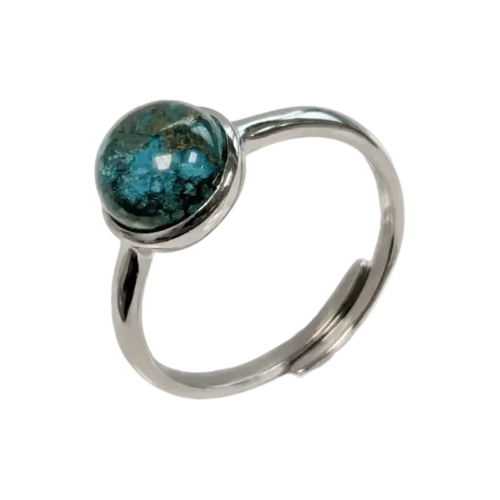 Jewelry - 925 Silver Ring Adjustable Round Rhodochrosite A+ 8mm - ARABESK