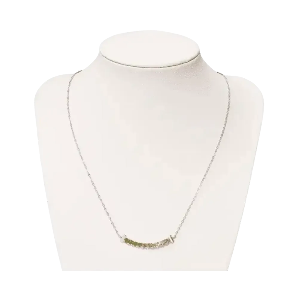 Jewelry - 925 Silver Necklace Faceted Multicolor Tourmaline AA 3mm - ARABESK