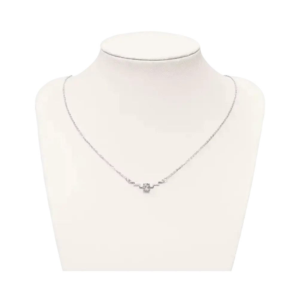 Bijoux - Collier Argent 925 Topaze Bleue et Strass Facetée AA 5mm - ARABESK