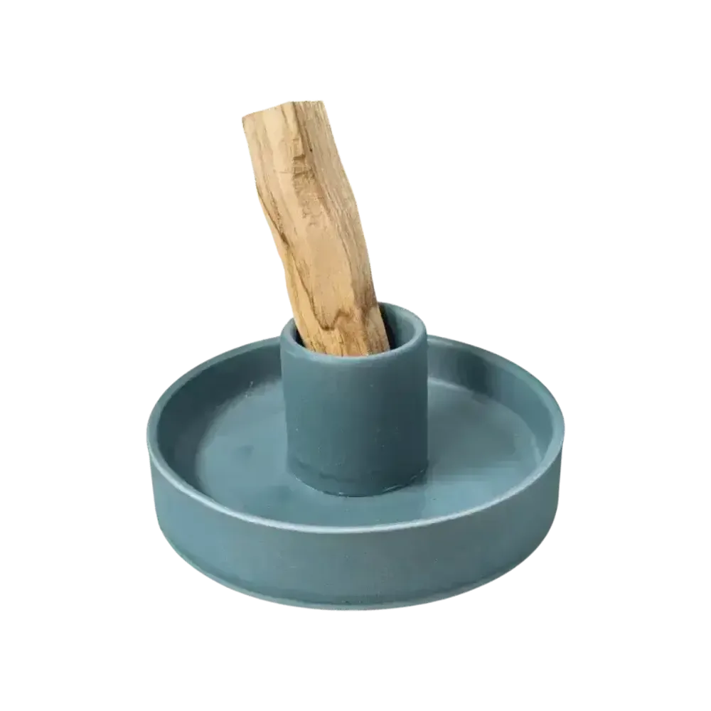 Senteurs - Porte Encens Céramique Bleu pour Palo Santo 10.50cm - ARABESK