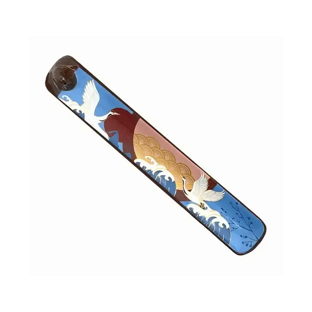 Senteurs - Porte Encens Céramique Grues 24cm - ARABESK