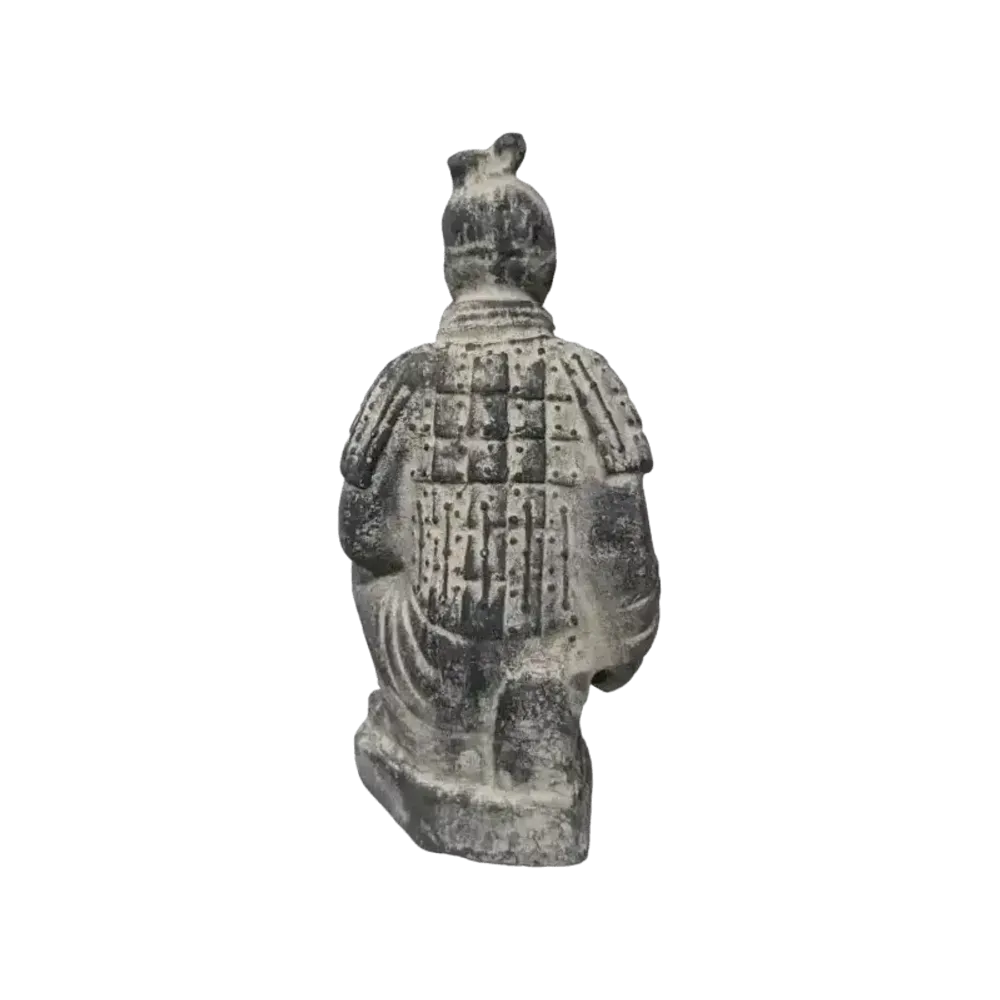 Sculptures, statuettes and miniatures - Black Kneeling Archer Statue in Terracotta 15cm - ARABESK