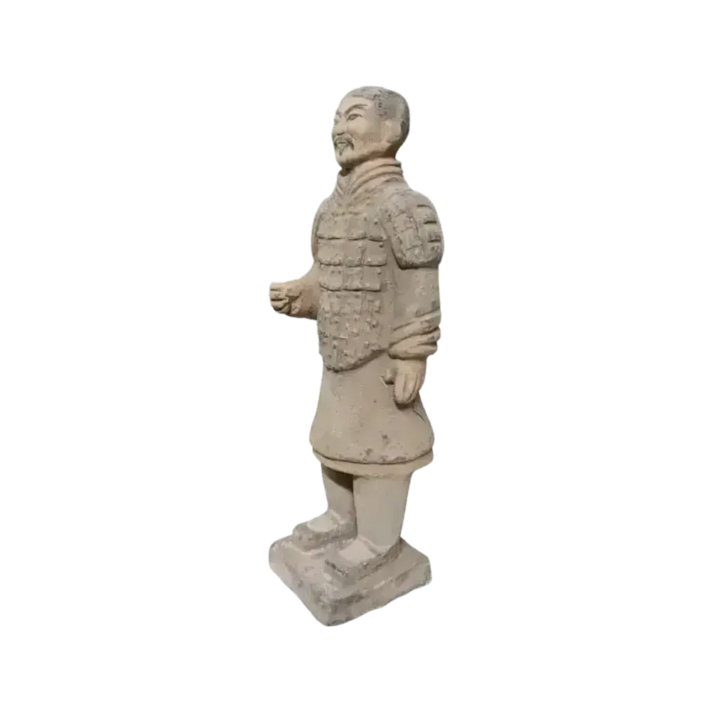 Sculptures, statuettes et miniatures - Statue Colorée Antique Terracotta Guerrier 20cm - ARABESK