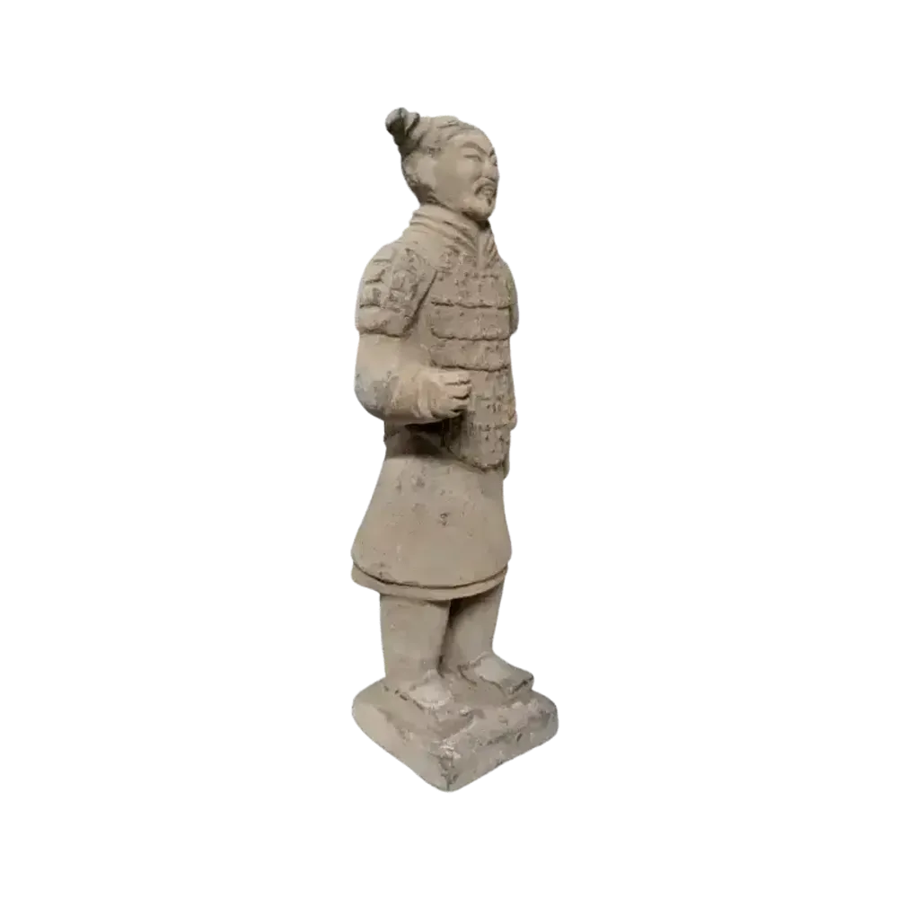 Sculptures, statuettes et miniatures - Statue Colorée Antique Terracotta Guerrier 20cm - ARABESK