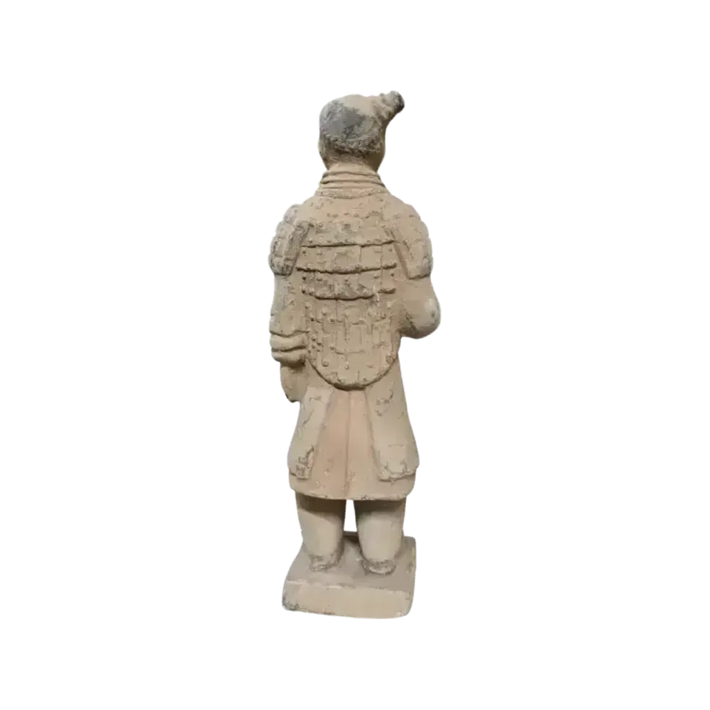 Sculptures, statuettes et miniatures - Statue Colorée Antique Terracotta Guerrier 20cm - ARABESK