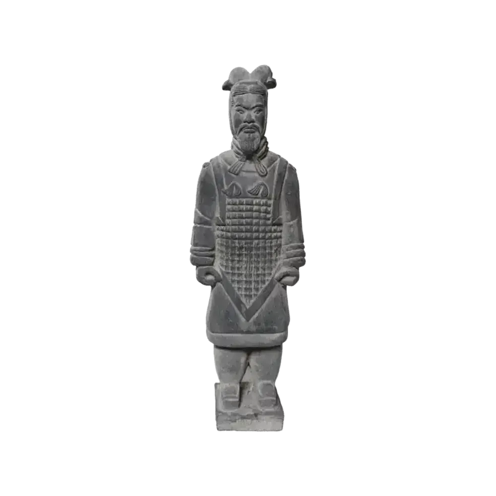 Sculptures, statuettes et miniatures - Statue Noire en Terracotta Général 20cm - ARABESK
