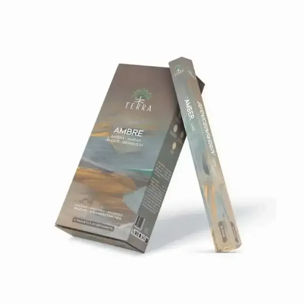 Senteurs - Encens Terra Ambre hexa sans charbon 30grs - ARABESK