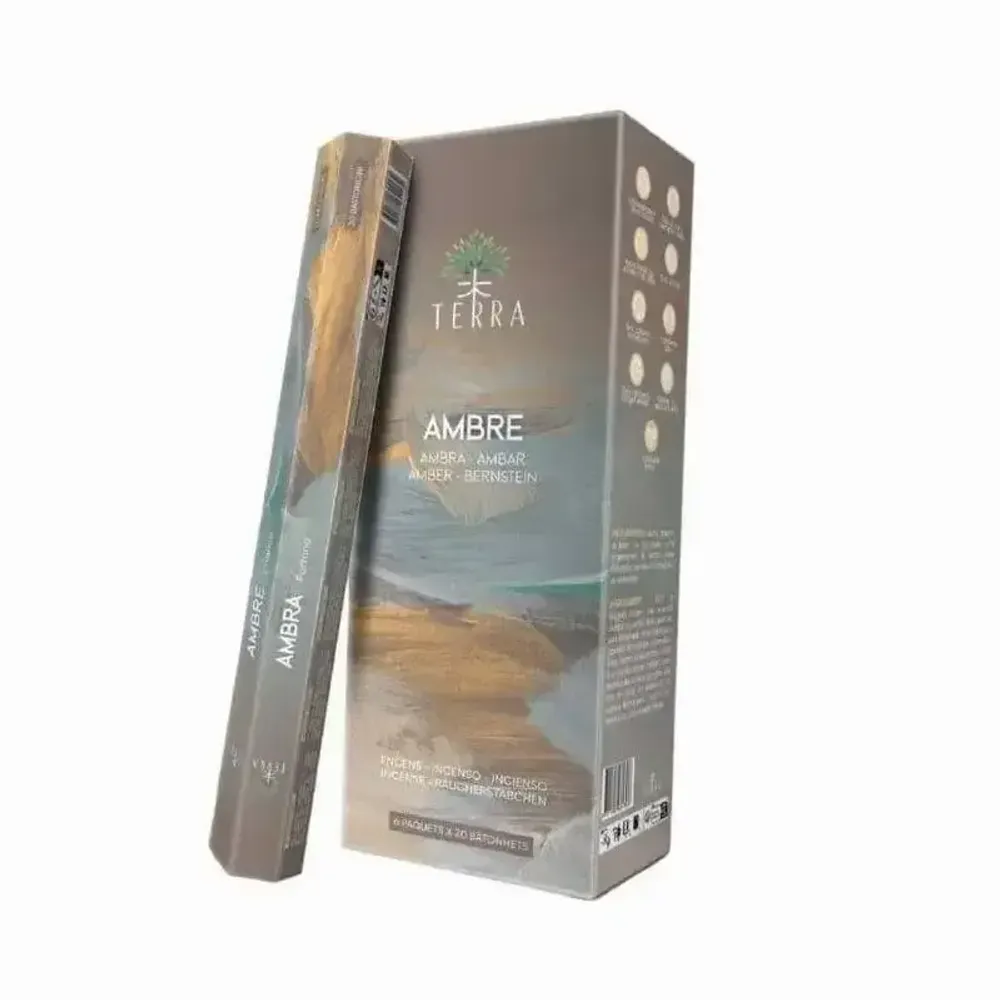 Senteurs - Encens Terra Ambre hexa sans charbon 30grs - ARABESK