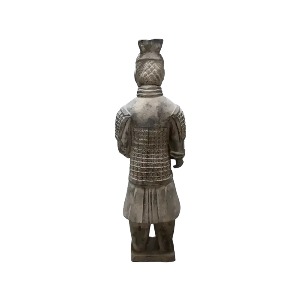 Sculptures, statuettes et miniatures - Statue Noire Guerriers avec Armure en Terracotta 50cm - ARABESK