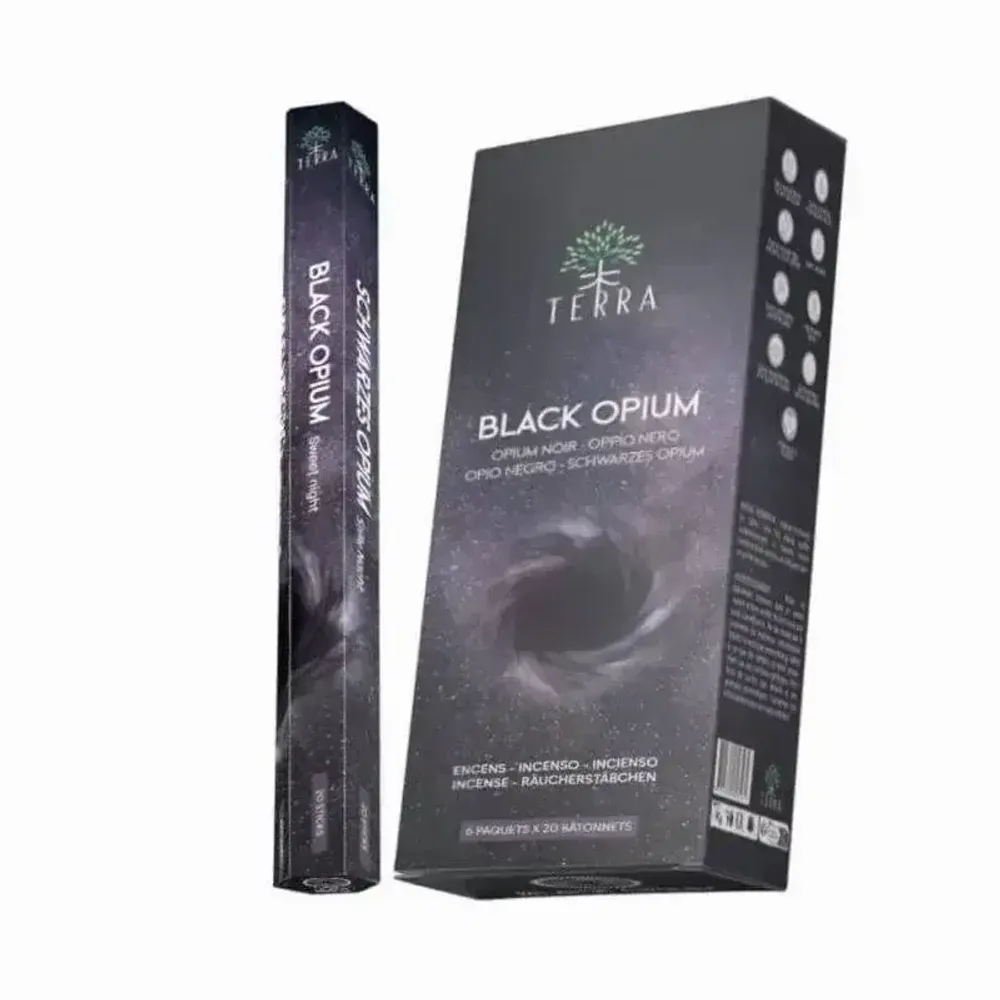 Senteurs - Encens Terra Black Opium hexa sans charbon 30grs - ARABESK
