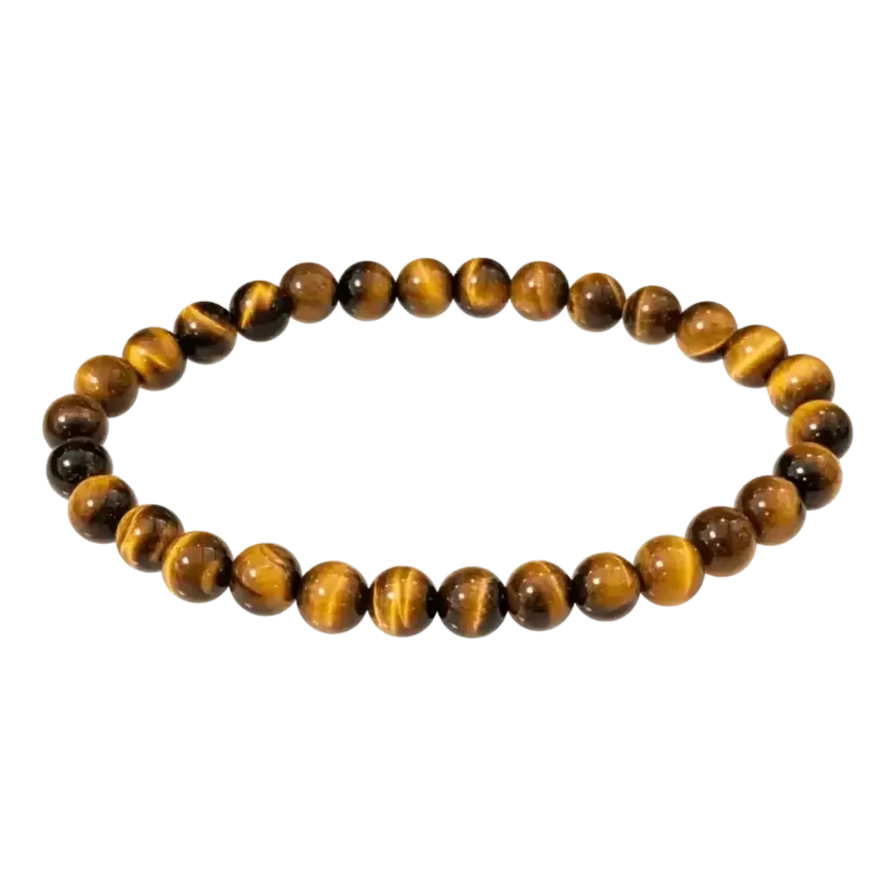 Bracelets - Tiger Eye Bracelet AAA 6mm beads - ARABESK