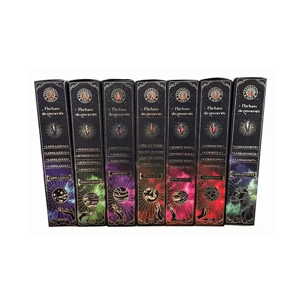 Senteurs - Encens Fragrances & Sens Parfum de Gemmes Améthyste Smudge Stick 20g - ARABESK