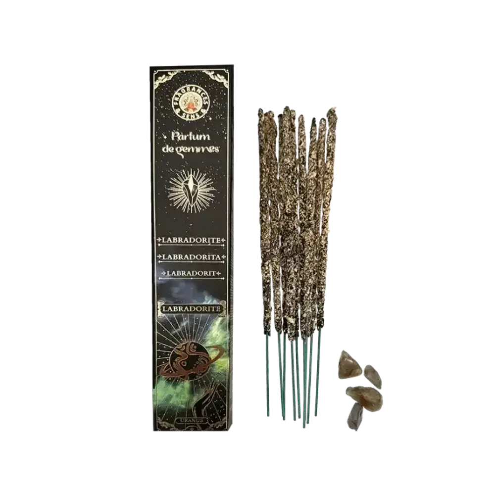 Senteurs - Encens Fragrances & Sens Parfum de Gemmes Labradorite Smudge Stick 20g - ARABESK