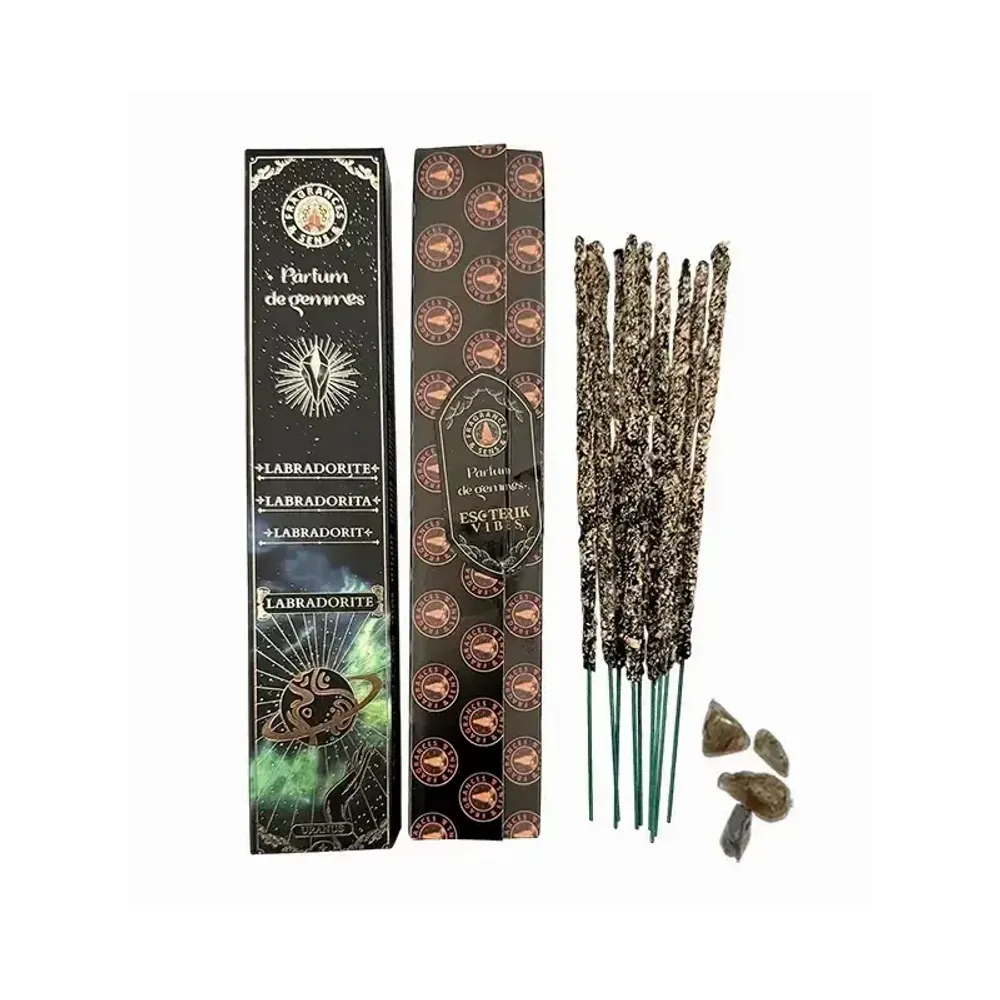 Senteurs - Encens Fragrances & Sens Parfum de Gemmes Labradorite Smudge Stick 20g - ARABESK