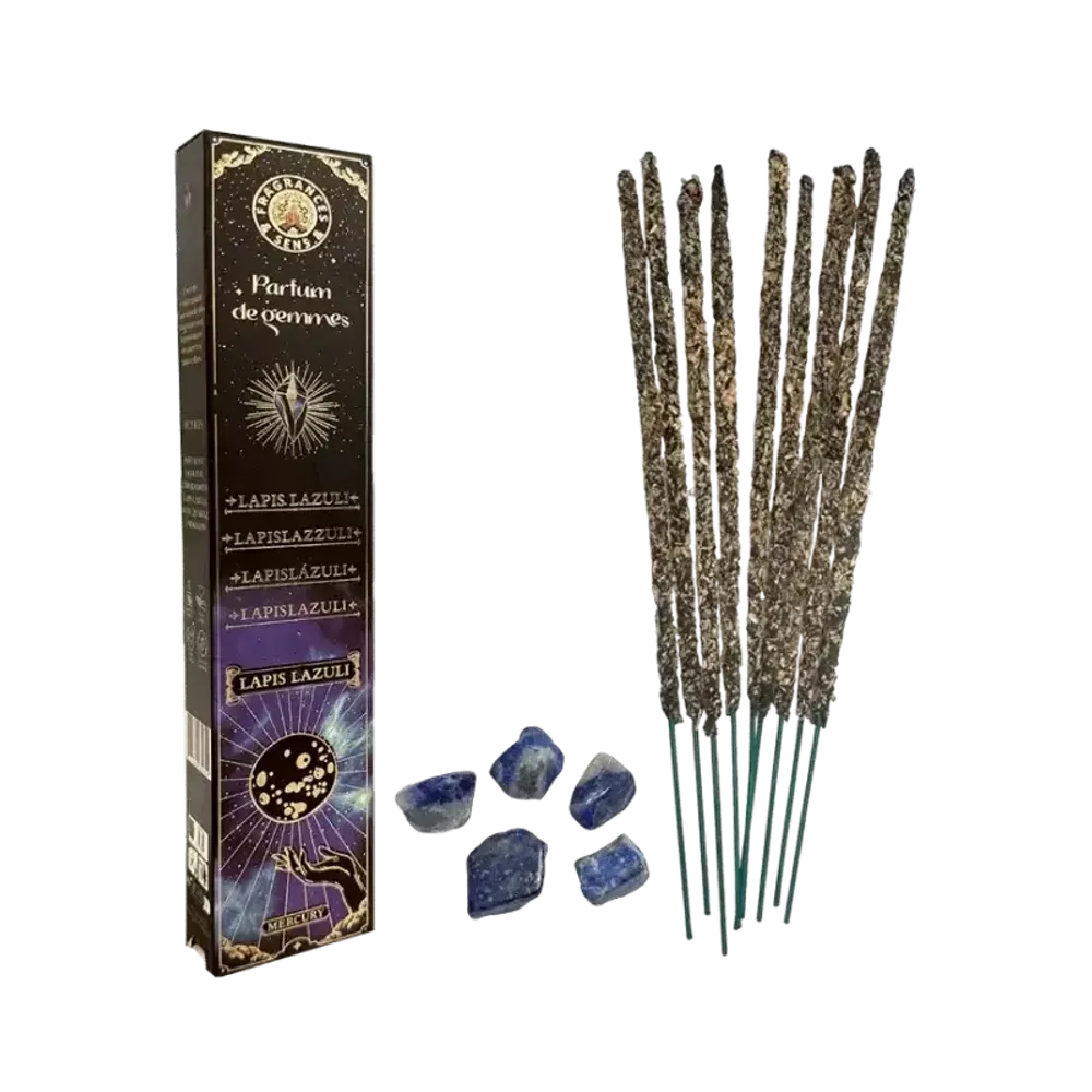 Senteurs - Encens Fragrances & Sens Parfum de Gemmes Lapis Lazuli Smudge Stick 20g - ARABESK