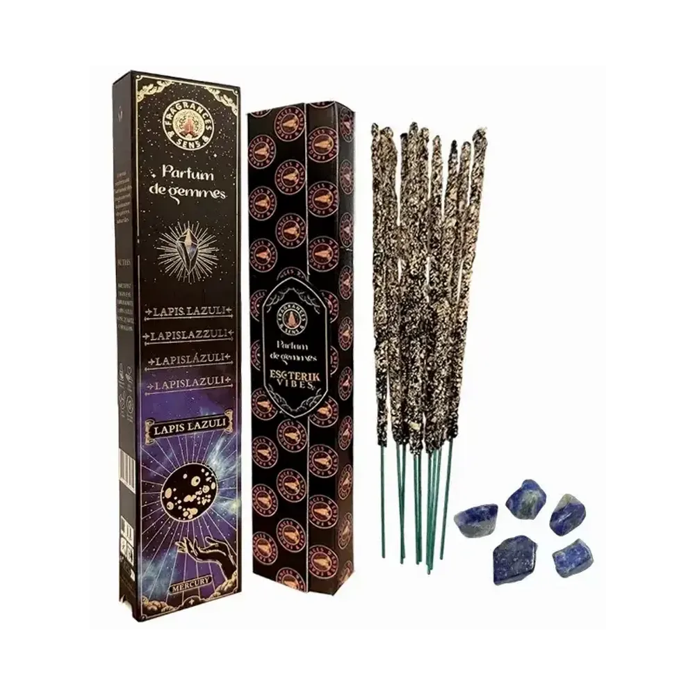 Senteurs - Encens Fragrances & Sens Parfum de Gemmes Lapis Lazuli Smudge Stick 20g - ARABESK