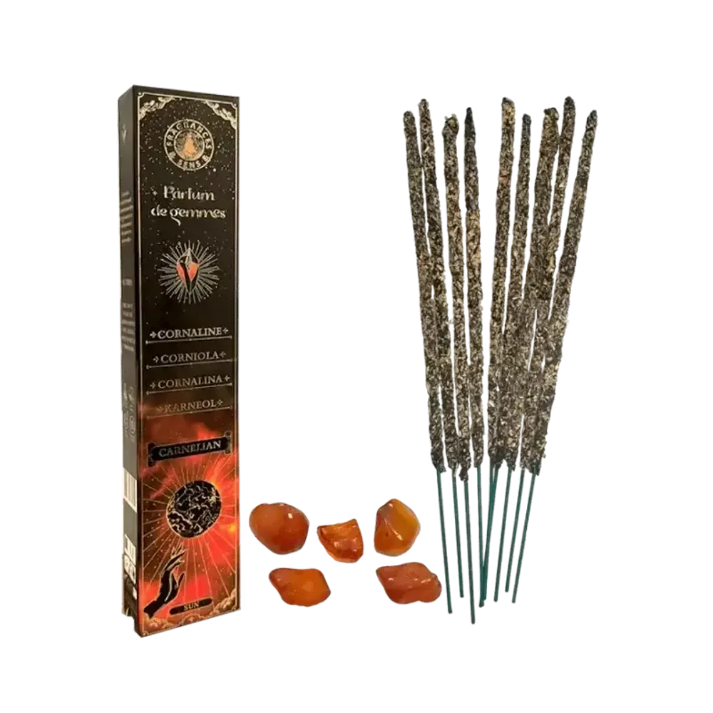 Scents - Incense Fragrances & Sens Parfum de Gemmes Carnelian Smudge Stick 20g - ARABESK