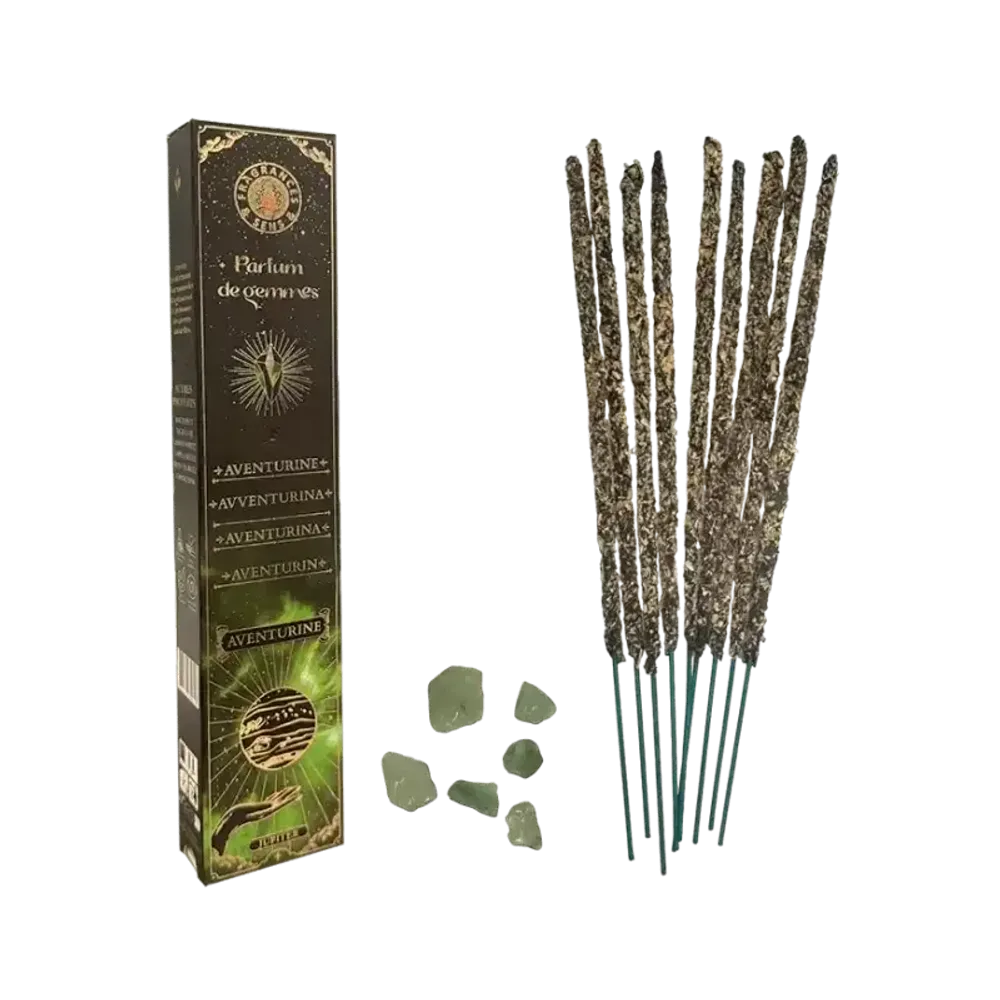 Scents - Incense Fragrances & Sens Parfum de Gems Aventurine Smudge Stick 20g - ARABESK