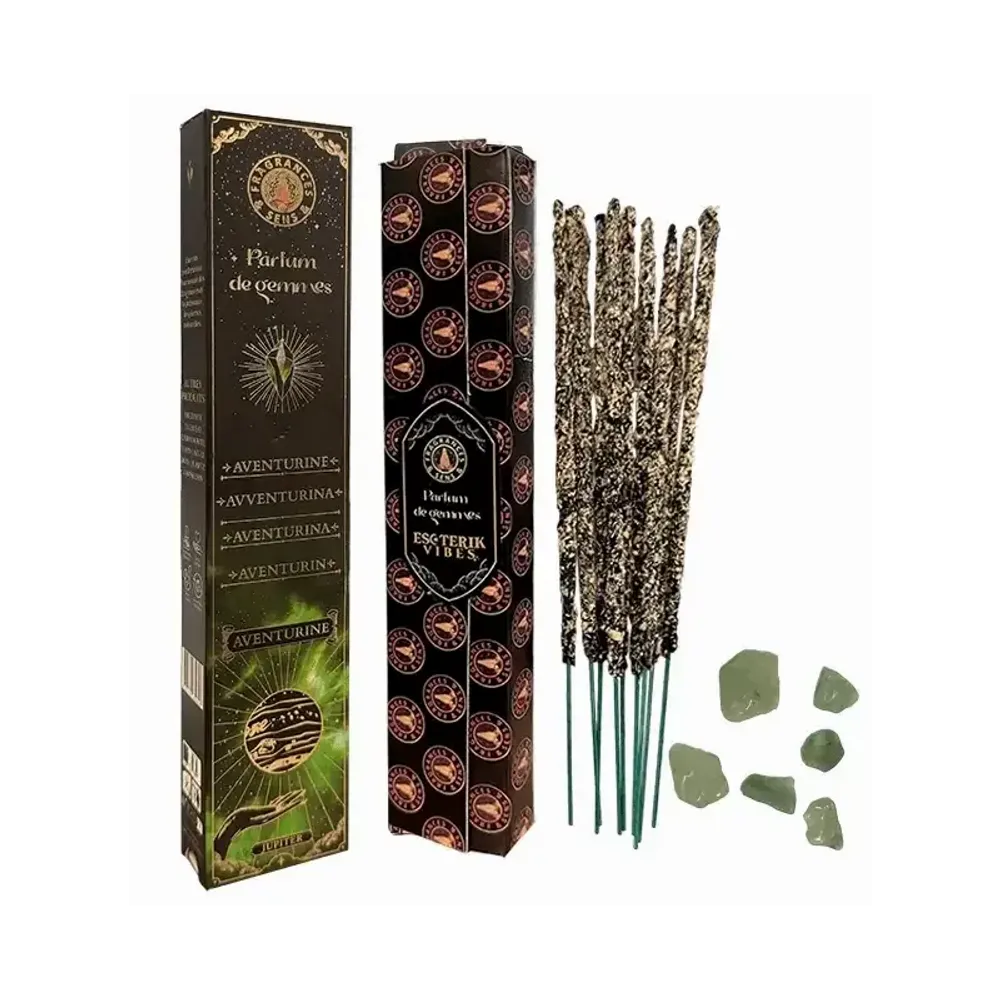 Scents - Incense Fragrances & Sens Parfum de Gems Aventurine Smudge Stick 20g - ARABESK