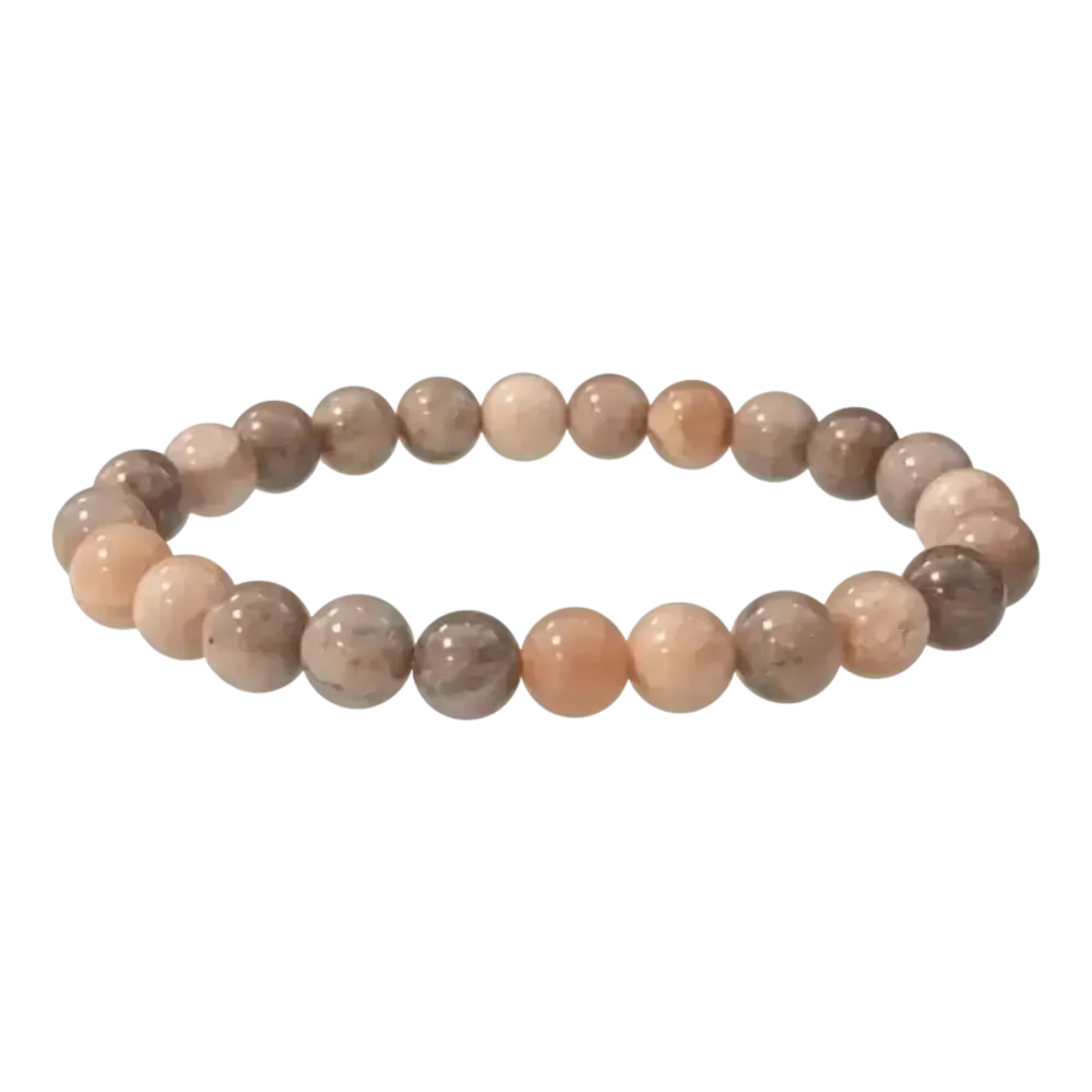 Bracelets - Bracelet Pierre de Lune Brune A perles 8-9mm - ARABESK