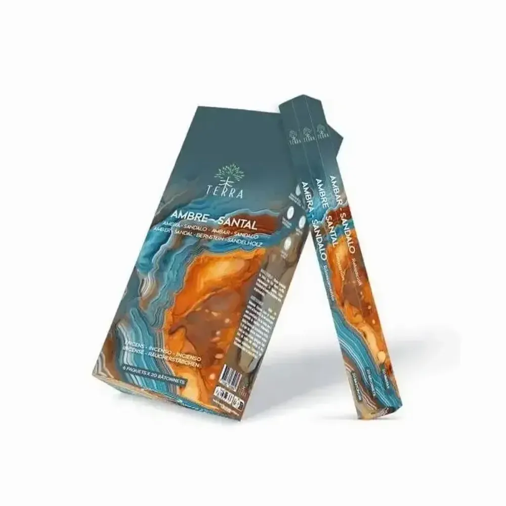 Scents - Terra Amber Santal hexa incense without charcoal - ARABESK