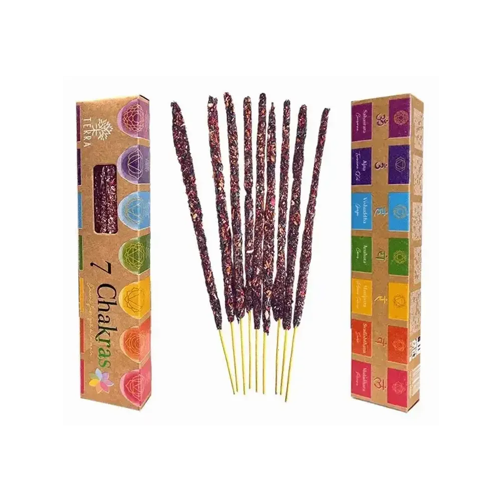 Scents - Terra 7 Chakras Incense Smudge Stick 20g - ARABESK