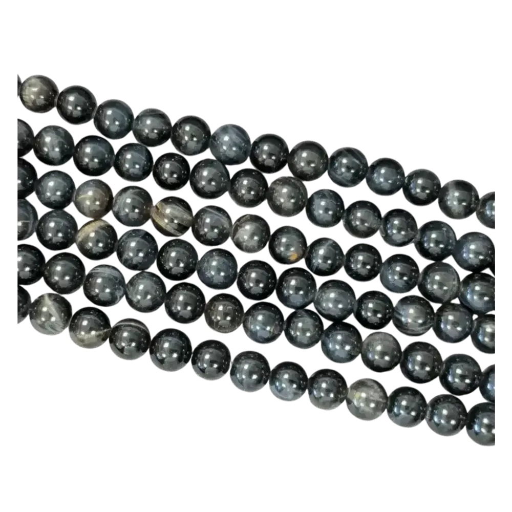 Jewelry - Falcon Eye AA 8mm beads on 40cm wire - ARABESK