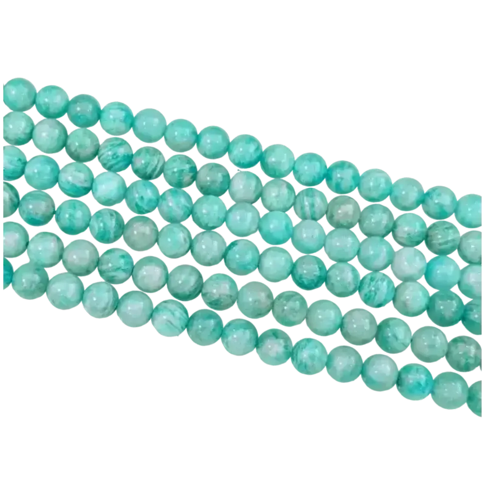 Jewelry - Amazonite Peru AA beads 8mm on 40cm thread - ARABESK