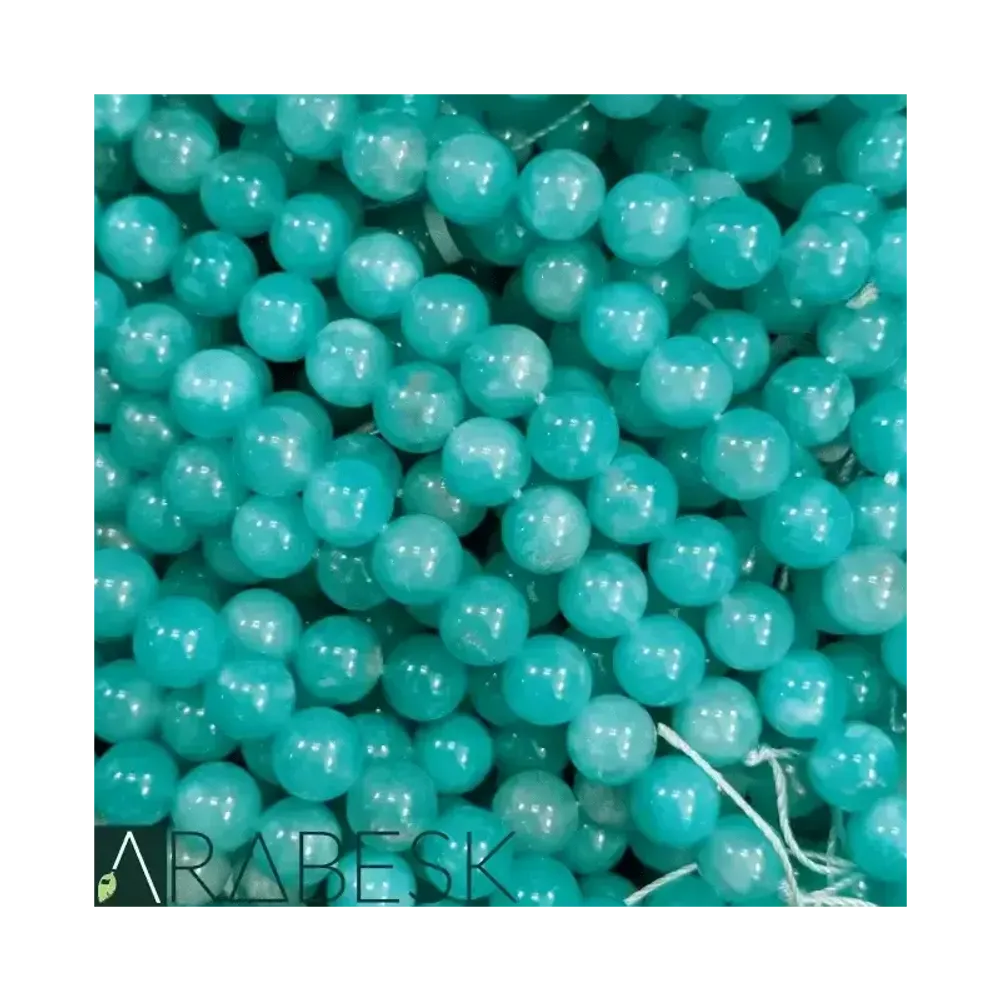 Jewelry - Amazonite USA AA+ 8mm beads on 40cm thread - ARABESK